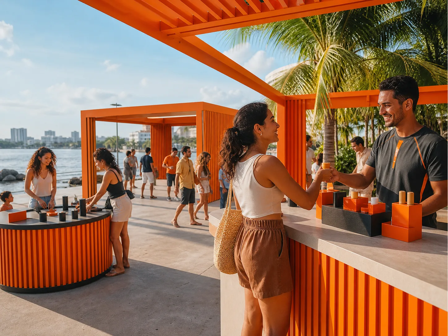 Experiencia conceptual de sampling en un espacio abierto